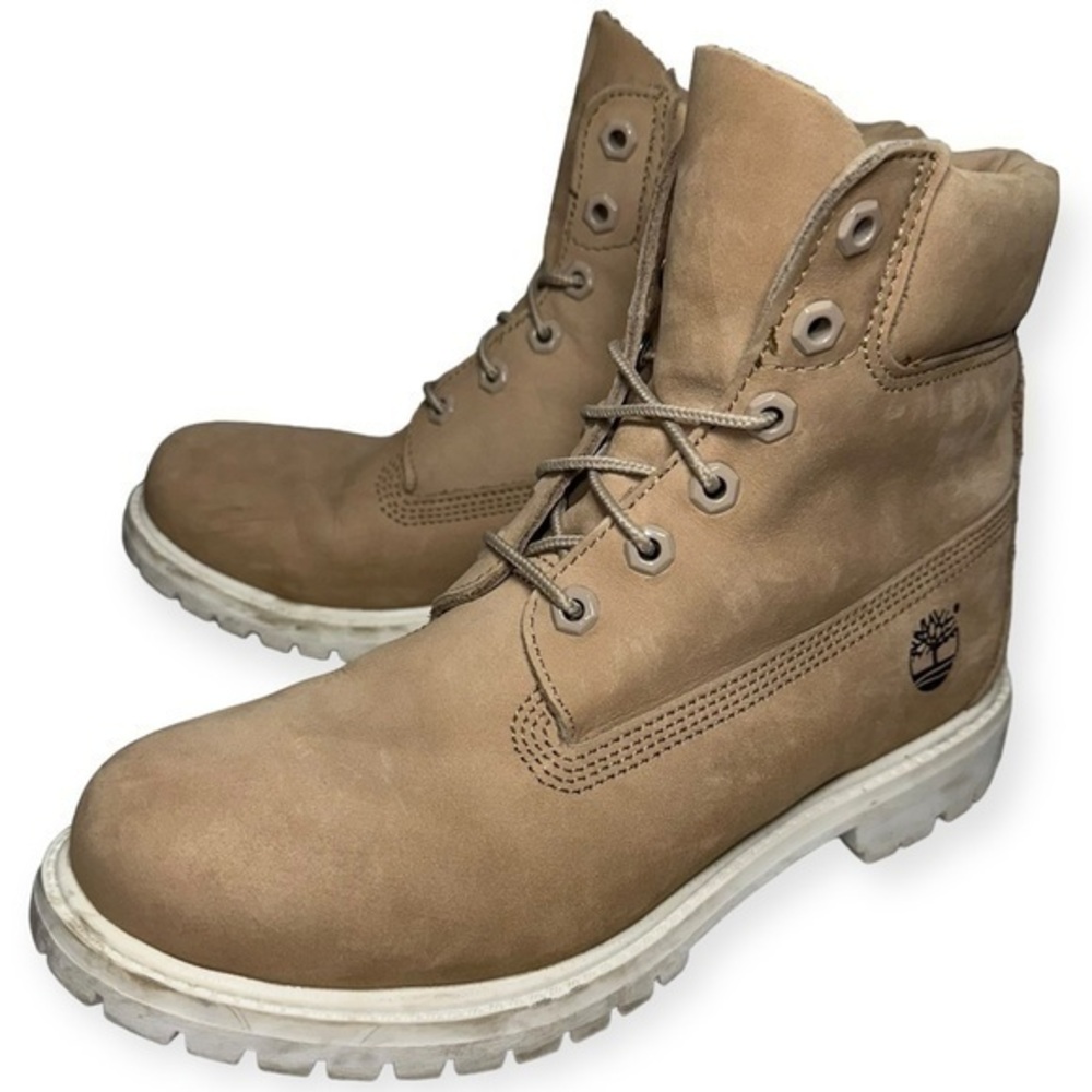 Timberland Women’s Size 8.5 Tan Light Brown Suede Earthkeepers Lace Up Boots